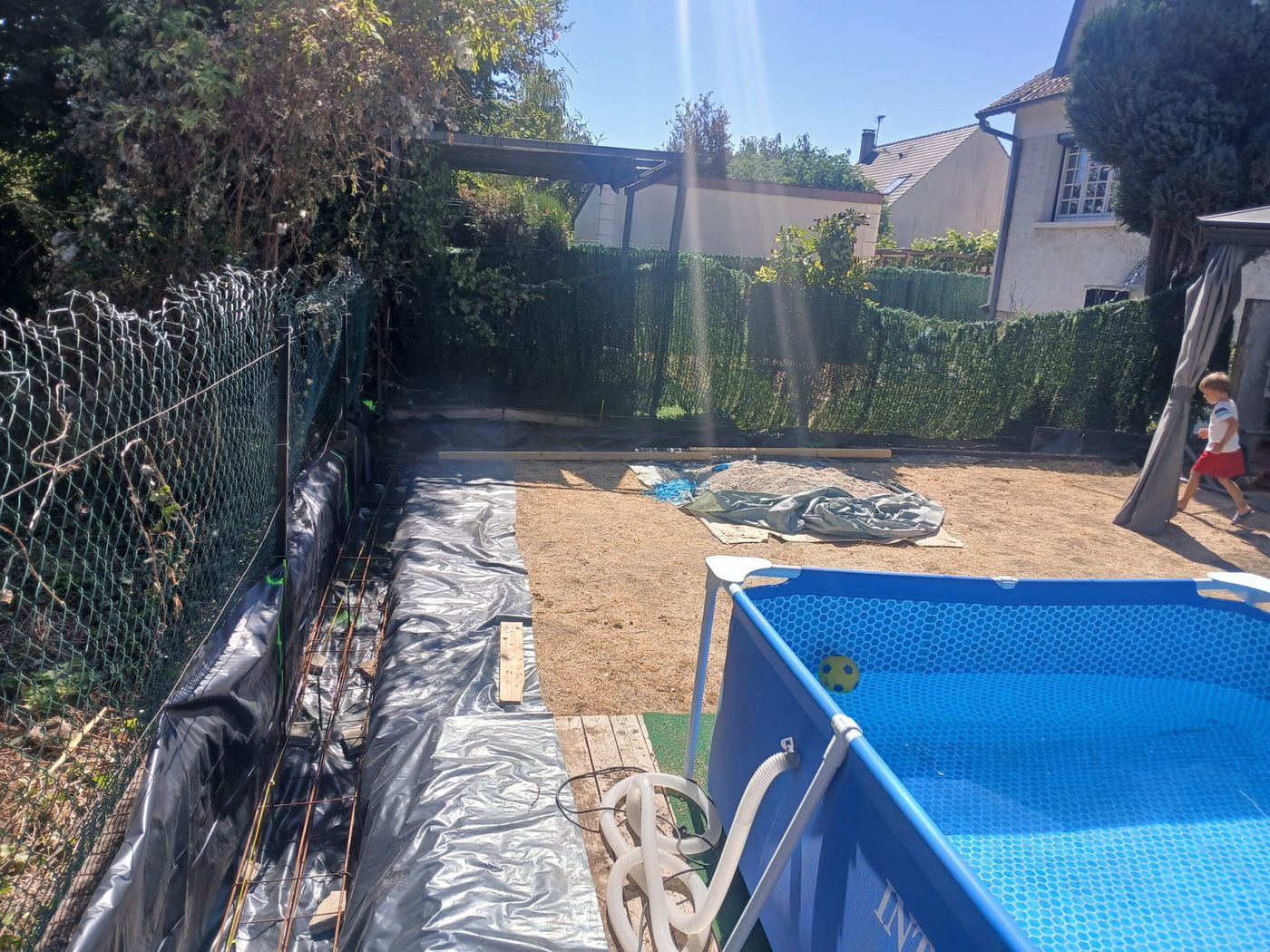 Installation d'une piscine